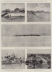 A guerra hispano-americana, vistas de Key West, a Base Naval Americana mais próxima de Cuba